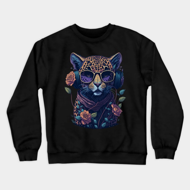 cheetah print Crewneck Sweatshirt by vaporgraphic